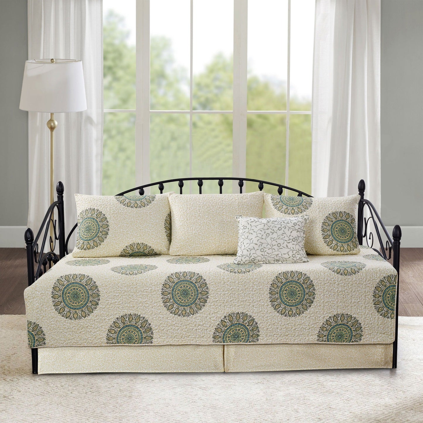 Serenta 6 Piece Cotton Blend Daybed Bedspread Coverlet Set - 75 x 39