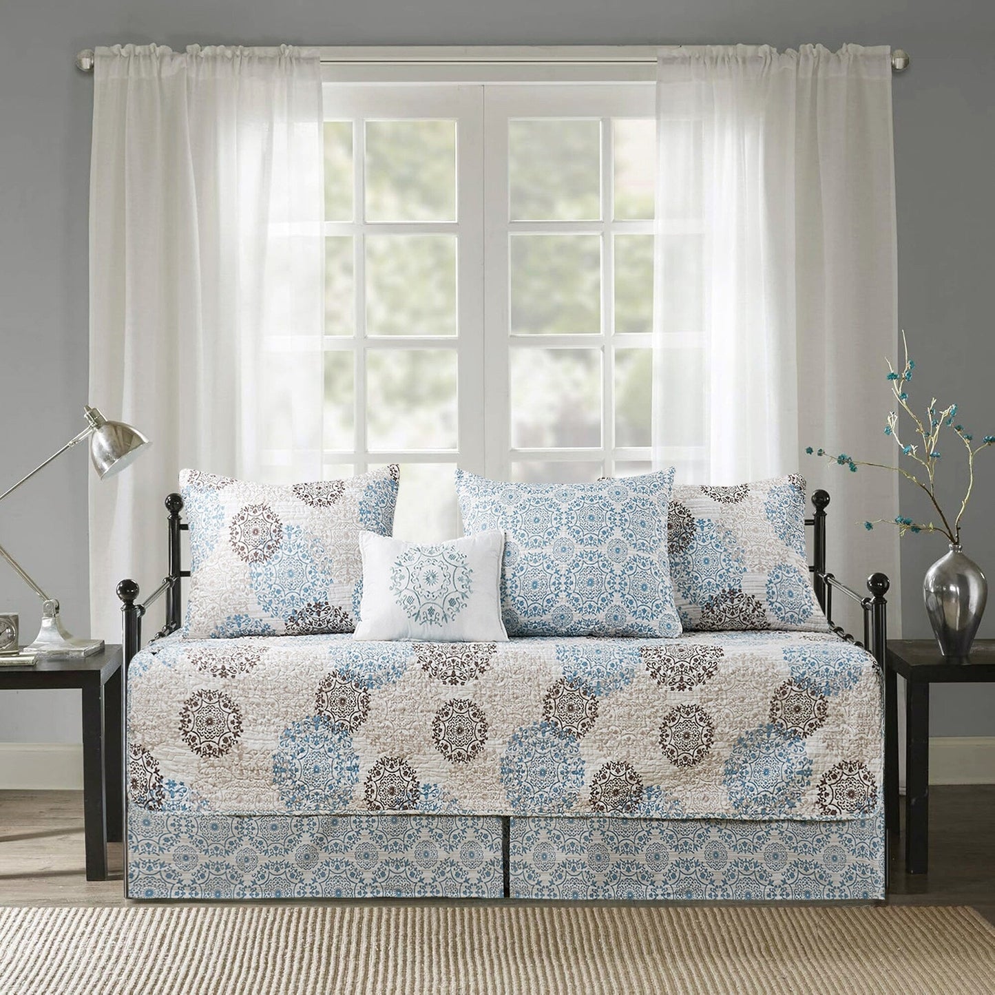 Serenta 6 Piece Cotton Blend Daybed Bedspread Coverlet Set - 75 x 39