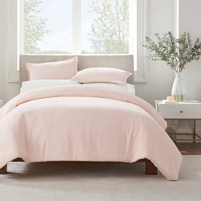 Serta Simply Clean Antimicrobial 3 Piece Duvet Set