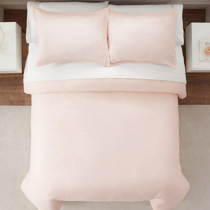 Serta Simply Clean Antimicrobial 3 Piece Duvet Set