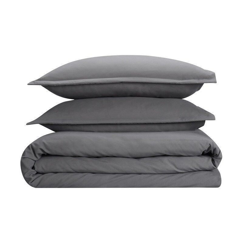 Serta Simply Clean Antimicrobial 3 Piece Duvet Set