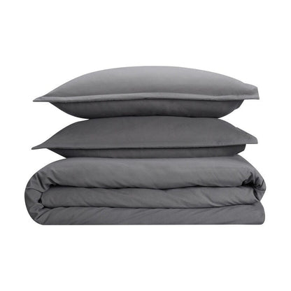 Serta Simply Clean Antimicrobial 3 Piece Duvet Set