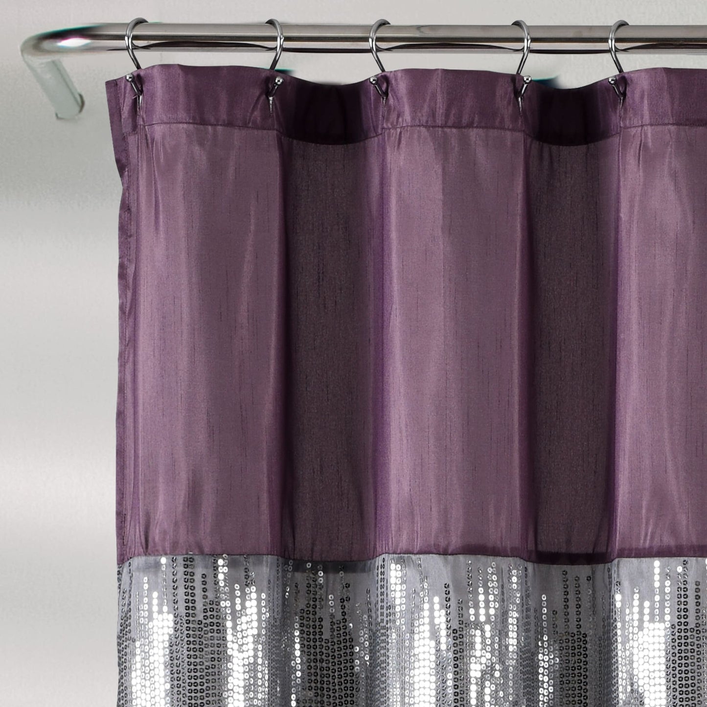 Silver Orchid Gregor Abstract Night Sky Two-tone Shower Curtain