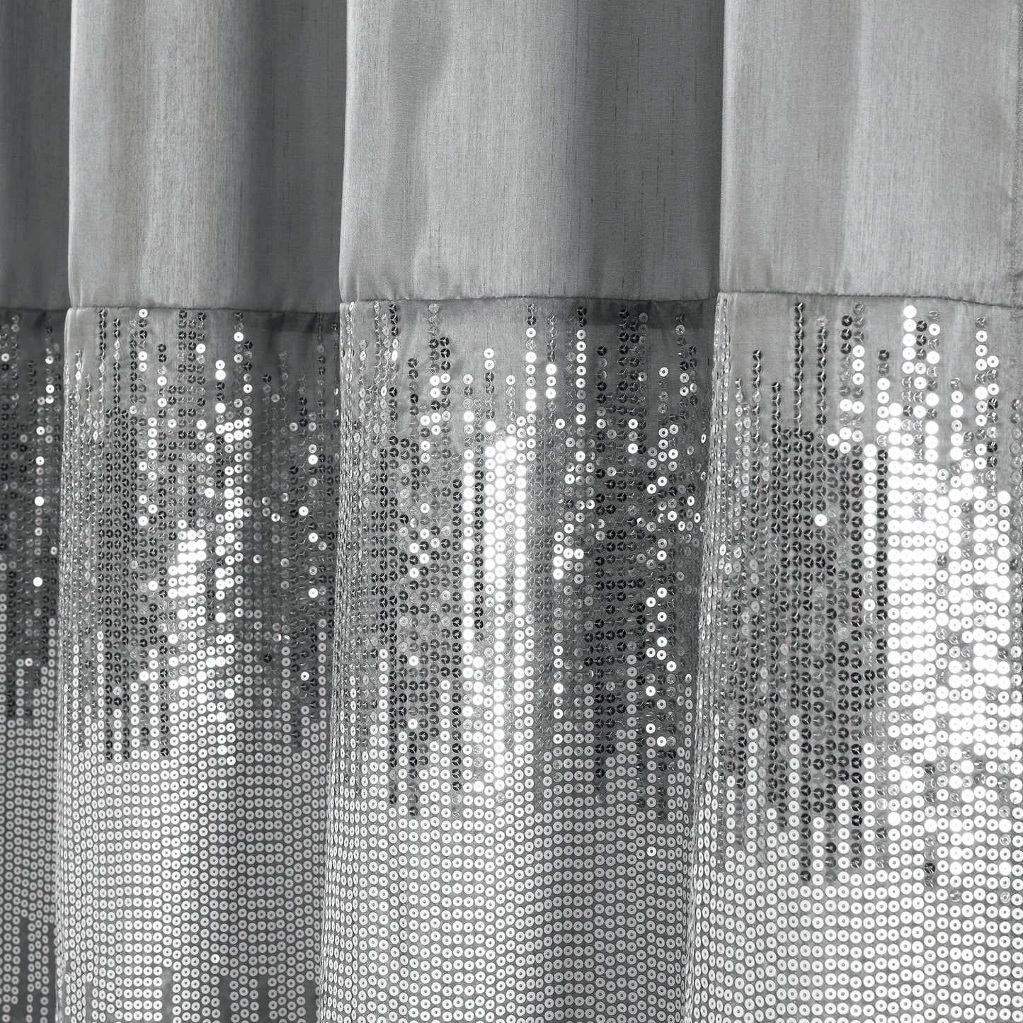 Silver Orchid Gregor Abstract Night Sky Two-tone Shower Curtain