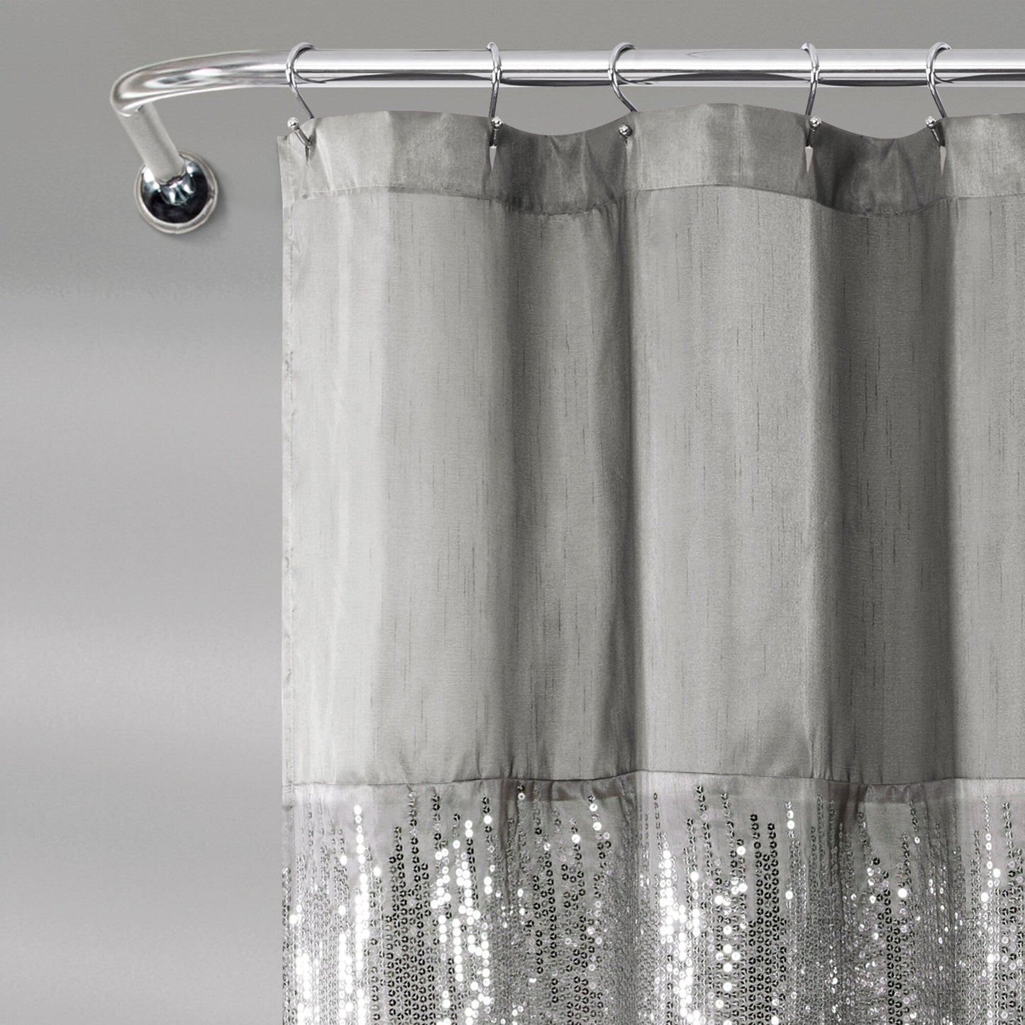 Silver Orchid Gregor Abstract Night Sky Two-tone Shower Curtain
