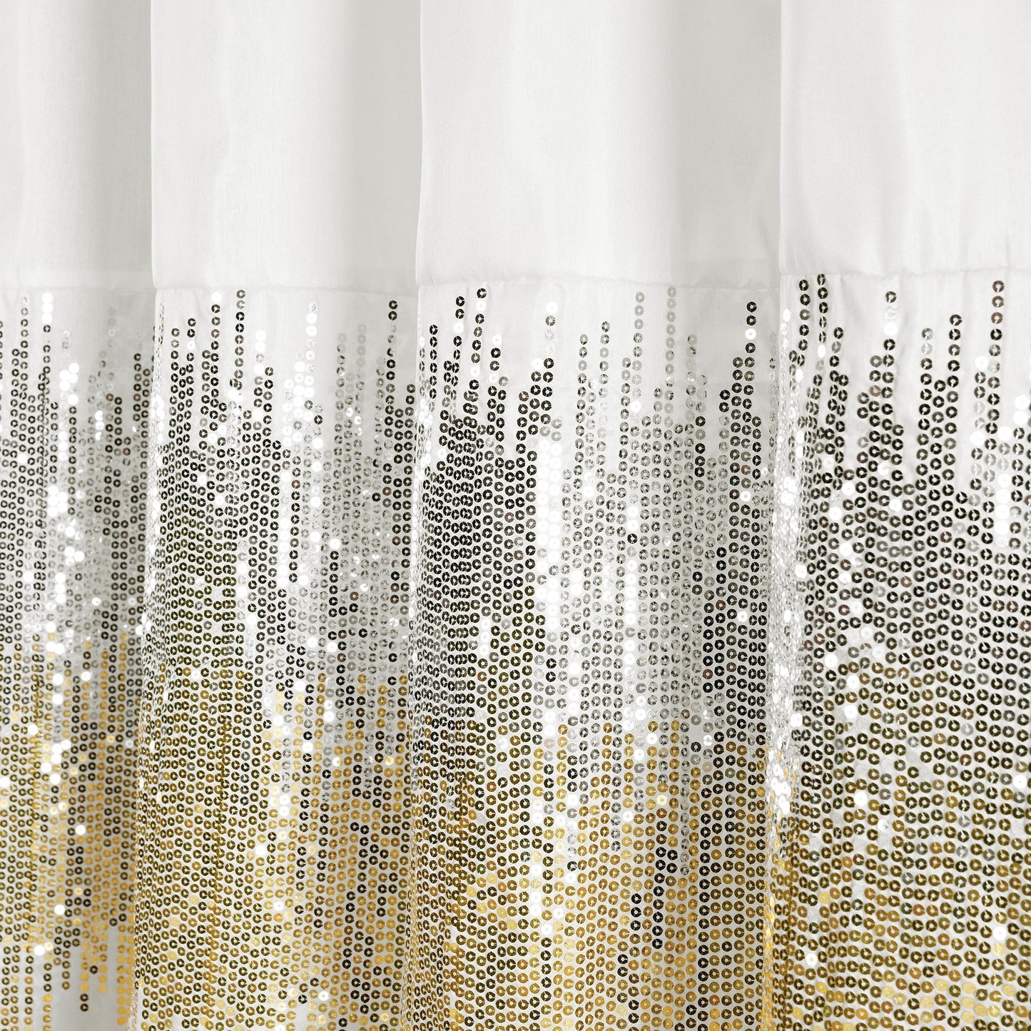 Silver Orchid Gregor Abstract Night Sky Two-tone Shower Curtain