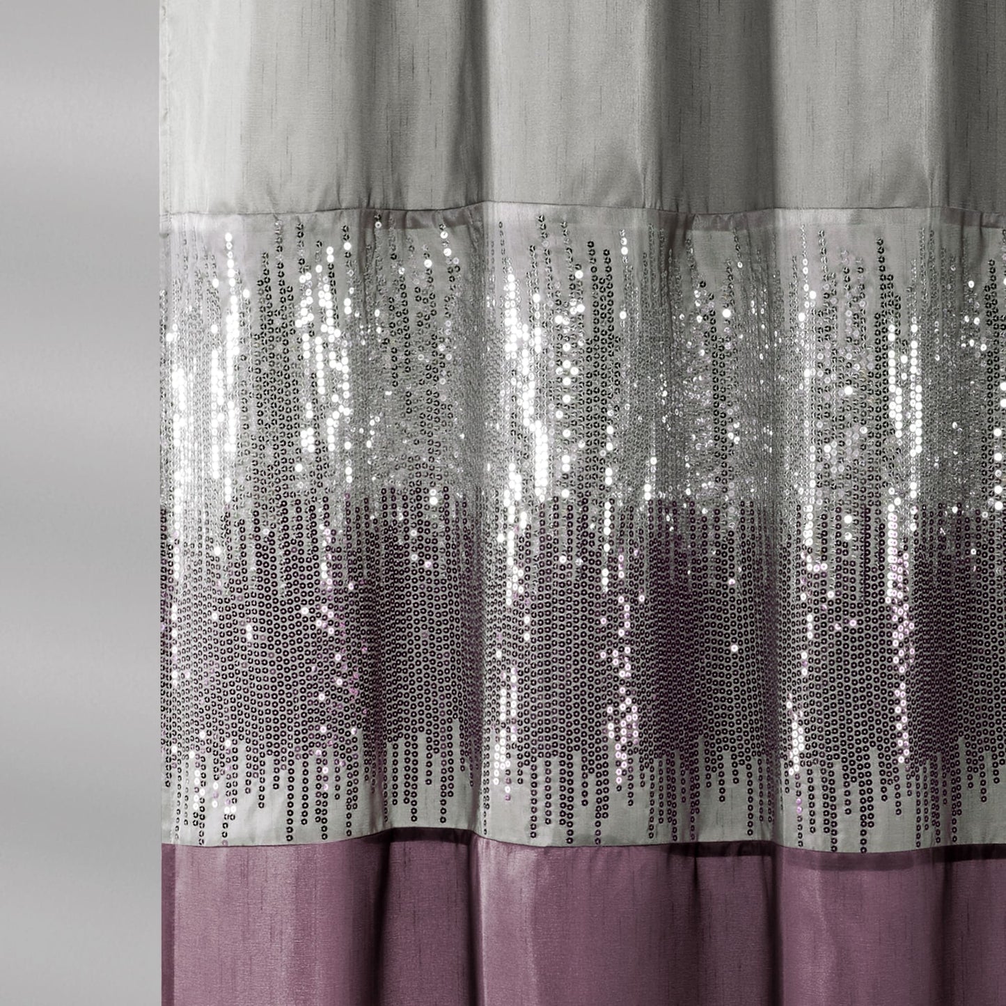 Silver Orchid Gregor Abstract Night Sky Two-tone Shower Curtain