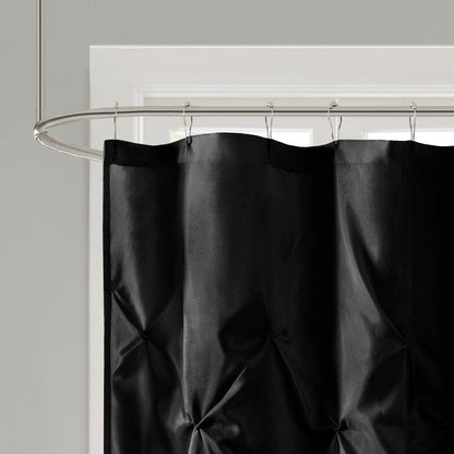Madison Park Laurel Tufted Semi-Sheer Shower Curtain