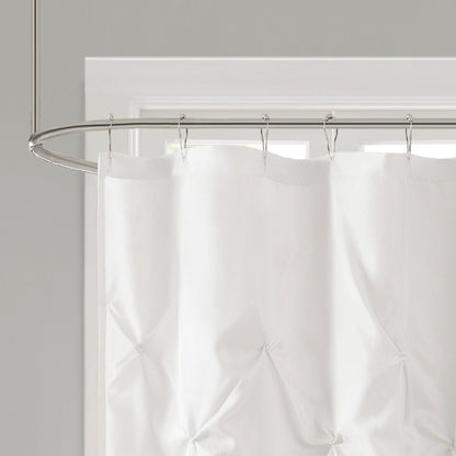 Madison Park Laurel Tufted Semi-Sheer Shower Curtain