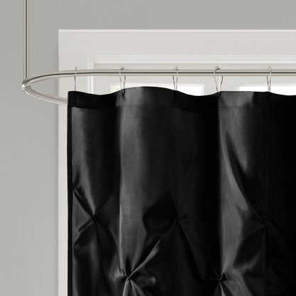 Madison Park Laurel Tufted Semi-Sheer Shower Curtain