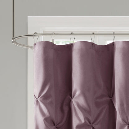 Madison Park Laurel Tufted Semi-Sheer Shower Curtain