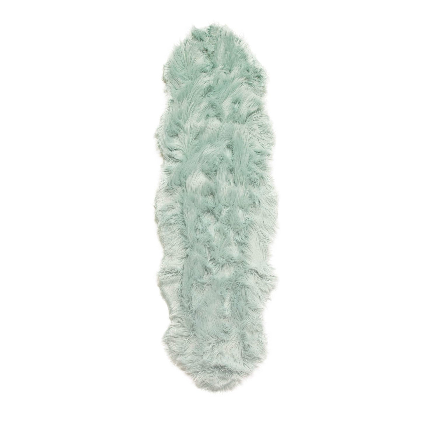 Silver Orchid Parrott Faux Fur Sheepskin Area Rug