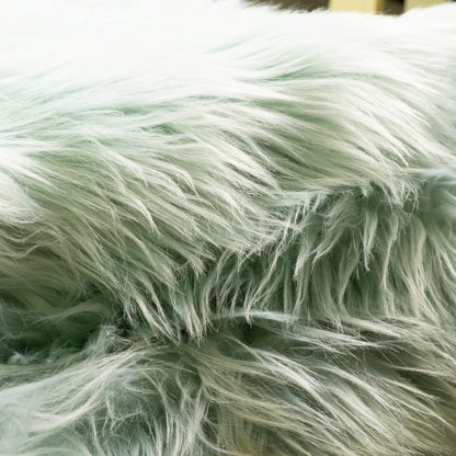 Silver Orchid Parrott Faux Fur Sheepskin Area Rug