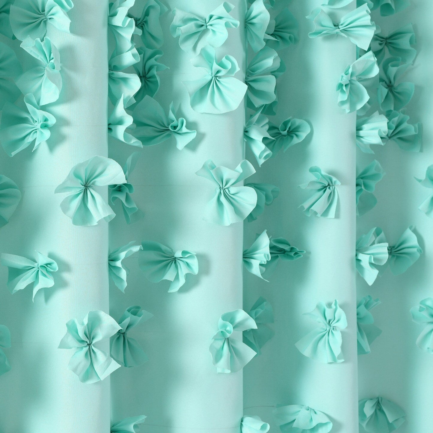 Silver Orchid Sterling Polyester Shower Curtain