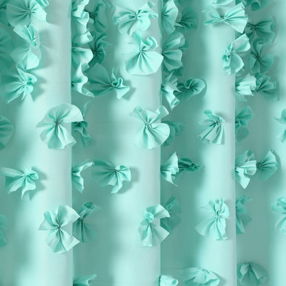 Silver Orchid Sterling Polyester Shower Curtain
