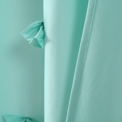 Silver Orchid Sterling Polyester Shower Curtain