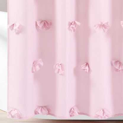 Silver Orchid Sterling Polyester Shower Curtain