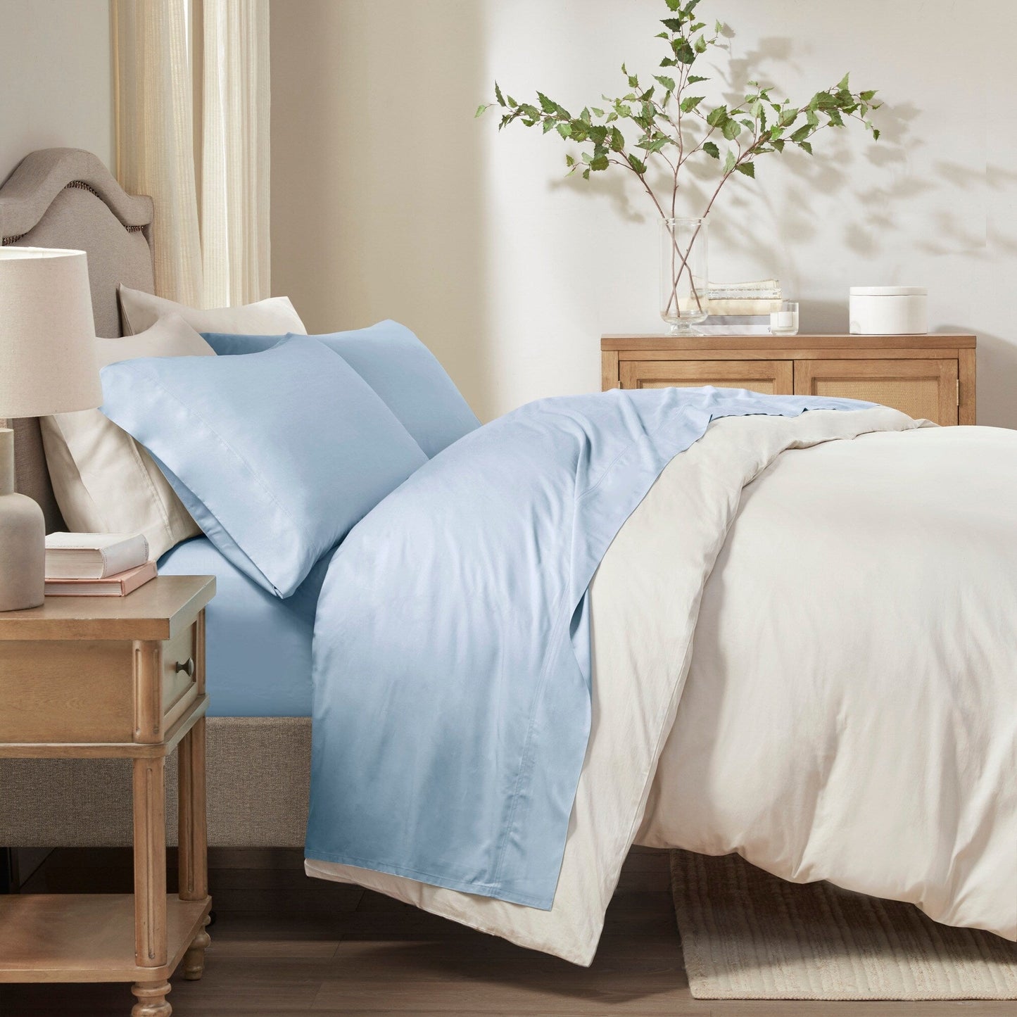 Madison Park Rayon From Bamboo Bed 4PC Sheet Set