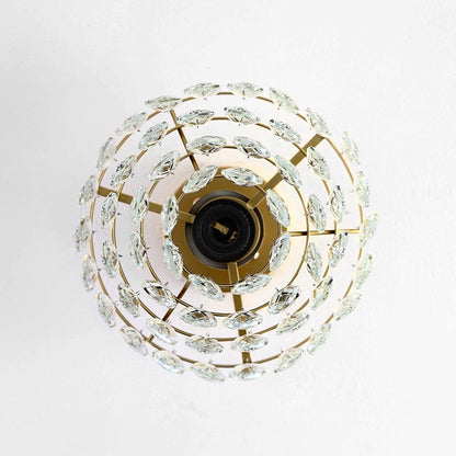 WINGBO Small Crystal Ceiling Light Fixture Mini Semi Flush Mount... - N/A