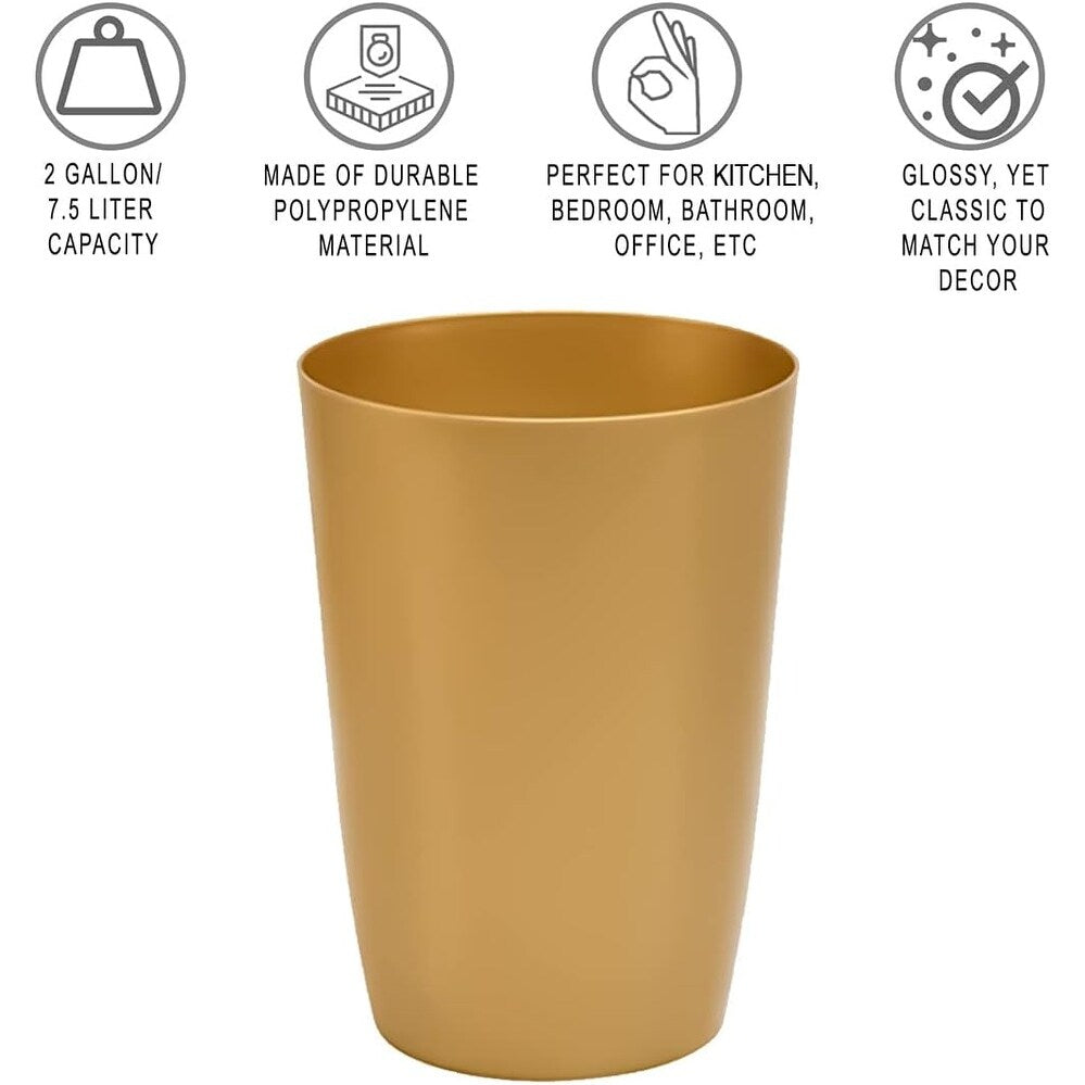 Small Trash Can – Open Top Garbage Cans for Kitchen, Office, Dorm, Bathroom, etc. –Waste Can for Compact/Tight Spaces