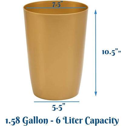 Small Trash Can – Open Top Garbage Cans for Kitchen, Office, Dorm, Bathroom, etc. –Waste Can for Compact/Tight Spaces