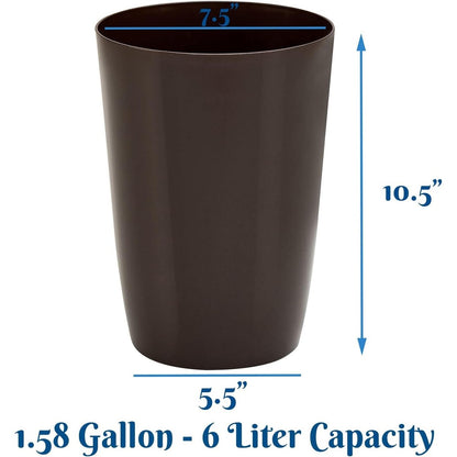 Small Trash Can – Open Top Garbage Cans for Kitchen, Office, Dorm, Bathroom, etc. –Waste Can for Compact/Tight Spaces
