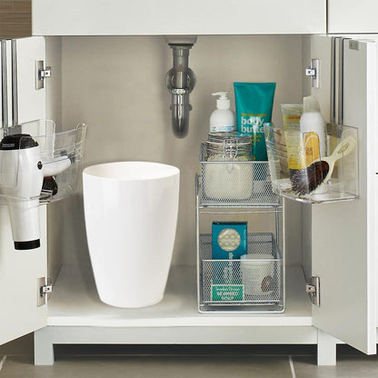 Small Trash Can – Open Top Garbage Cans for Kitchen, Office, Dorm, Bathroom, etc. –Waste Can for Compact/Tight Spaces