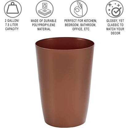 Small Trash Can – Open Top Garbage Cans for Kitchen, Office, Dorm, Bathroom, etc. –Waste Can for Compact/Tight Spaces