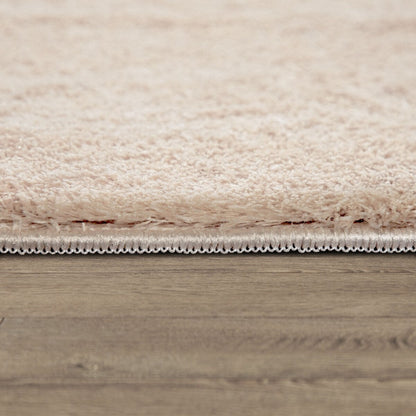 Soft Washable Area Rug with Anti-Slip Backing in solid Colors