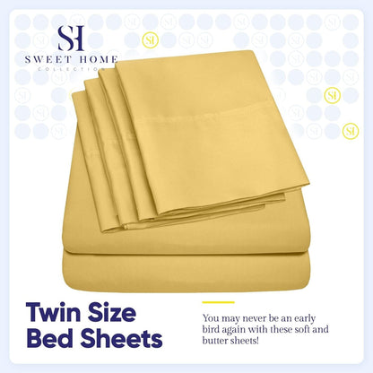 Soft Brushed Microfiber 7-piece Split King Sheet Set - 4 Pillowcases