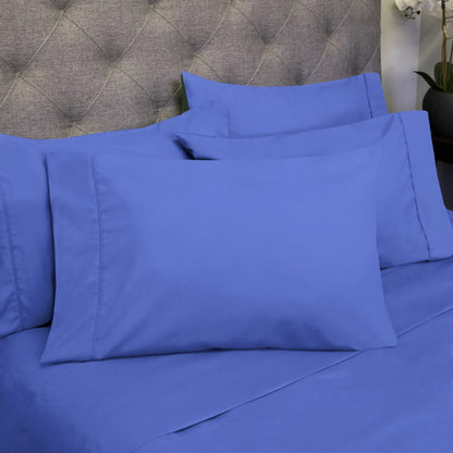 Soft Brushed Microfiber 7-piece Split King Sheet Set - 4 Pillowcases