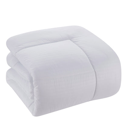 Soft Dobby 8-piece Striped Down Alternative Bed-in-a-Bag Set w/ Sheets