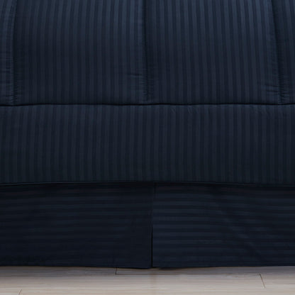Soft Dobby 8-piece Striped Down Alternative Bed-in-a-Bag Set w/ Sheets