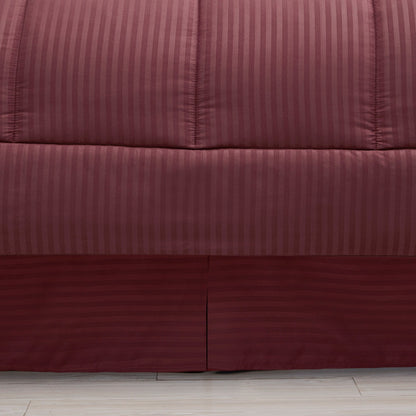Soft Dobby 8-piece Striped Down Alternative Bed-in-a-Bag Set w/ Sheets
