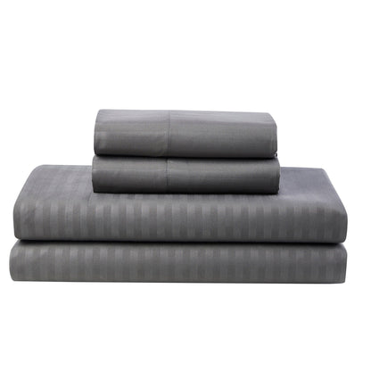 Soft Dobby 8-piece Striped Down Alternative Bed-in-a-Bag Set w/ Sheets