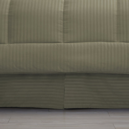 Soft Dobby 8-piece Striped Down Alternative Bed-in-a-Bag Set w/ Sheets