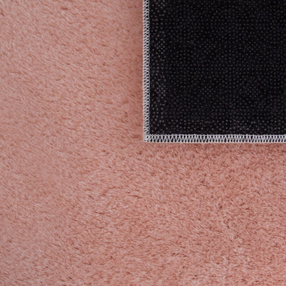 Soft Washable Area Rug with Anti-Slip Backing in solid Colors