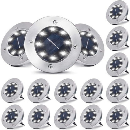 Solar Pathway Ground Lights Outdoor Waterproof