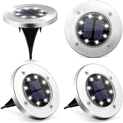 Solar Pathway Ground Lights Outdoor Waterproof