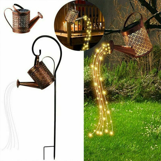 Solar Watering Can Light Outdoor Waterproof Yard Art Lamp