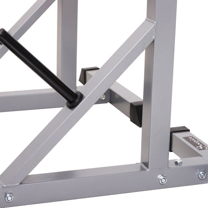 Soozier Steel 2-piece Height Adjustable Barbell Squat Rack/Bench Press - N/A