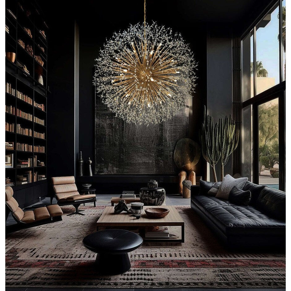 Starburst Chandelier 47 Wide Crystal Lighting Fixture