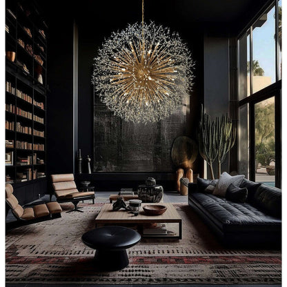 Starburst Chandelier 47 Wide Crystal Lighting Fixture