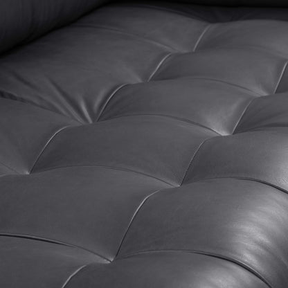 Canapé Napa 88,5 en Poly &amp; Bark - Cuir italien véritable
