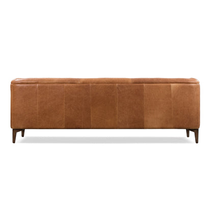 Canapé Poly &amp; Bark Essex 89 - Cuir italien véritable pleine fleur