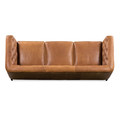 Canapé Poly &amp; Bark Essex 89 - Cuir italien véritable pleine fleur