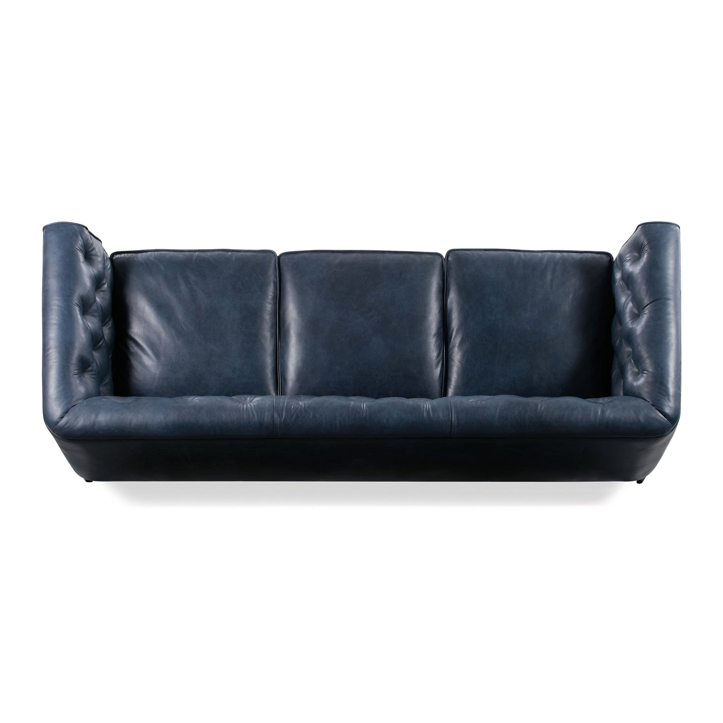 Canapé Poly &amp; Bark Essex 89 - Cuir italien véritable pleine fleur