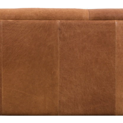 Canapé Poly &amp; Bark Essex 89 - Cuir italien véritable pleine fleur