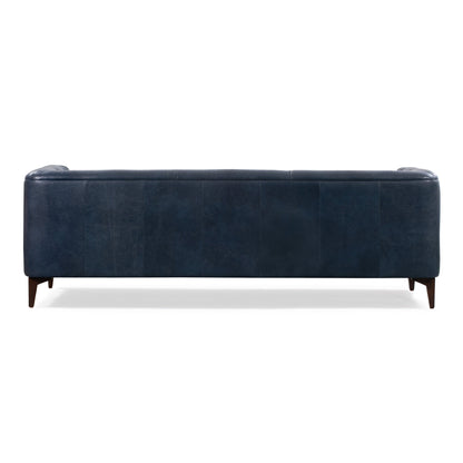 Canapé Poly &amp; Bark Essex 89 - Cuir italien véritable pleine fleur
