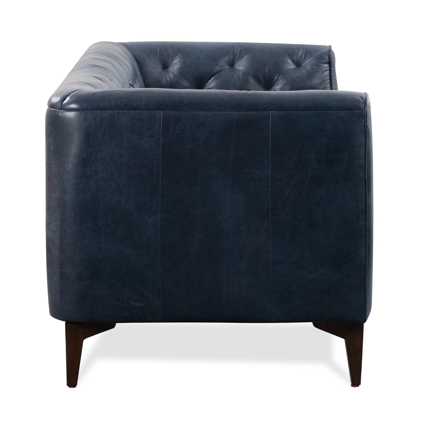 Canapé Poly &amp; Bark Essex 89 - Cuir italien véritable pleine fleur